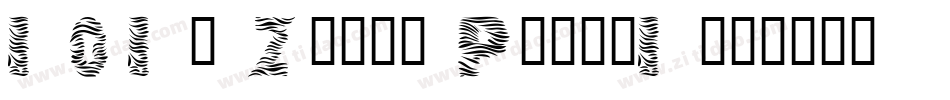 101! Zebra Print1字体转换